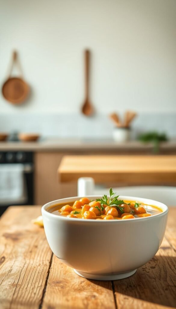 sopa fría de garbanzos